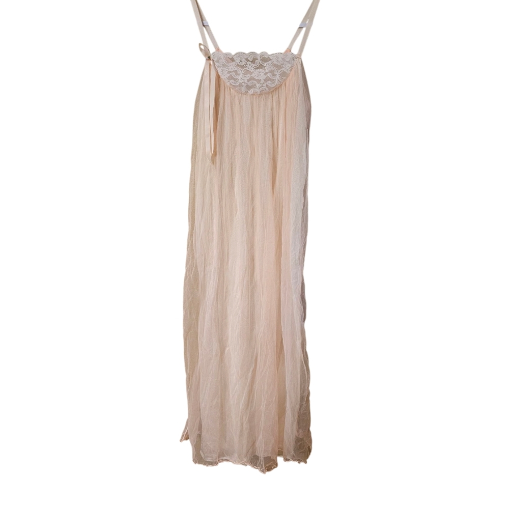 Vintage 50s/60s Light Pink Nightgown And Robe. Small - Picture 2 of 16